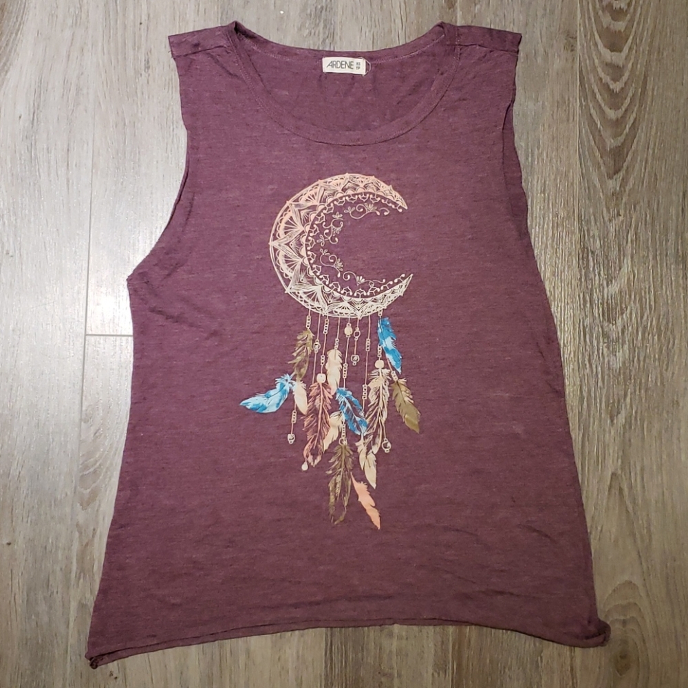 Dreamcathcher Cut off Sleeve Tank Top